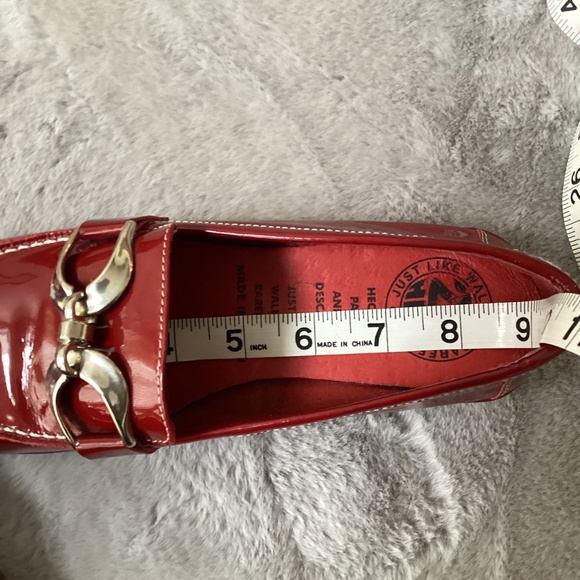 NWT red leather 24 HRS size 36 shoes - Picture 6 of 8